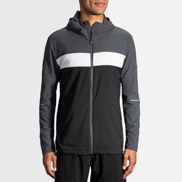 Brooks Canopy Australia - Men's Running Jackets - Grey (148057-ZIO)